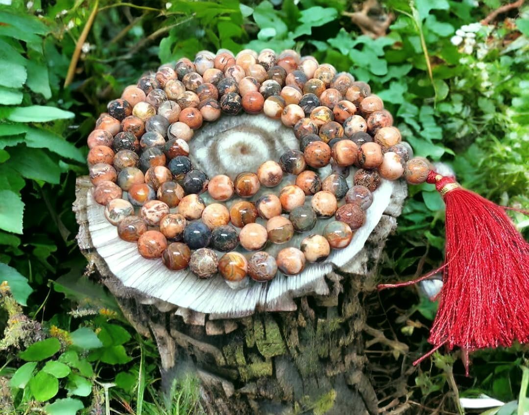 Divine Spirituals Certified 108 Plus 1 Beads Mala Collection for Men and Women Natural Pure 8 mm Beads – for Yoga Reiki Meditation Feng Shui Natural Fire Agate Mala Crystal Mala Abundance Stones 3 Divine Spirituals Certified 108 Plus 1 Beads Mala Collection for Men and Women Natural Pure 8 mm Beads – for Yoga Reiki Meditation Feng Shui Natural Fire Agate Mala Crystal Mala Abundance Stones 3