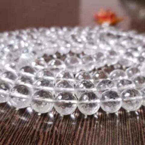 Divine Spirituals Natural Clear Quartz Pure Certified Jaap Mala Collection for Men and Women Natural Pure 8 mm Beads – for Yoga Reiki Meditation Feng Shui with Palo Santo Smudge Stick Crystal Mala Abundance Stones 2