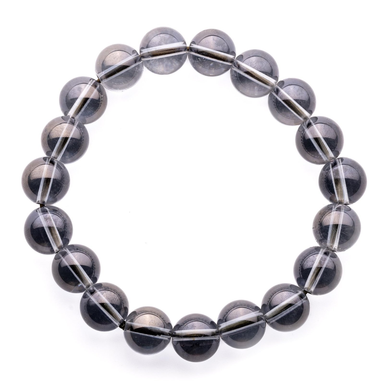 Divine Spirituals Stretchable Unisex Gemstone Natural Crystal Certified Stone Bracelet | Diameter : 2.5 Inch.| Stone Size – 8 mm Beads | Shape – Round. Chakra Healing Bracelets Abundance Stones