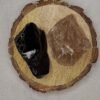 Divine Spirituals Black Obsidian and Smoky Quartz AAA Grade Raw Natural Crystal Combo with Wooden Natural Bark Coaster for Healing, Meditation and Manifestation Natural Healing Crystals Abundance Stones 4