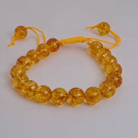 Divine Spirituals Natural Citrine Pure Certified Unisex Thread Bracelet Super AAA Quality for Healing Meditation Success and Abundance Chakra Healing Bracelets Abundance Stones 2
