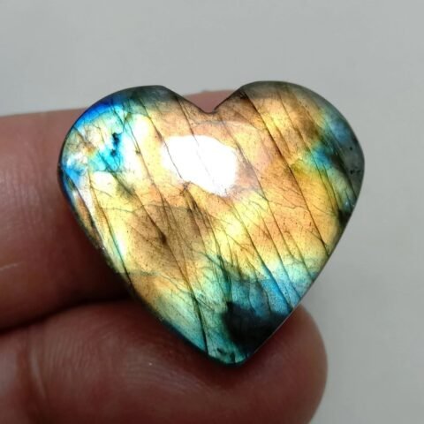 Divine Spirituals Natural Labradorite AAA Grade Healing Crystal Cabochons (Stone Of Power) 1 Single Stone (20 mm to 30 mm Approx.)… loosecutgem Abundance Stones 2