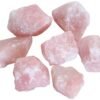 Divine Spirituals Natural Healing Crytal Rose Quartz Raw Rough Stones. Weight : 200 Grams | Pack of 4 to 8 Beautiful Natural Healing Crytal Raw Stones depending on Raw Crystal Stone Size | Hand Picked and Cleaned Natural Healing Crystals Abundance Stones 4