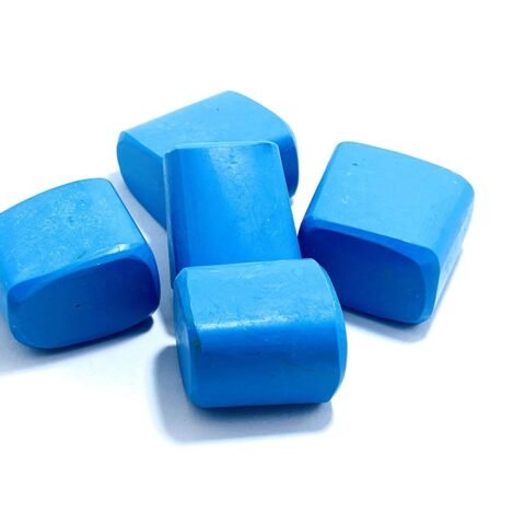 Divine Spirituals Turquoise Natural Healing Crystal Tumble Stone (Value Pack of 2 AAA Grade Natural Tumbles) Chakra Tumbled Stones Abundance Stones 2