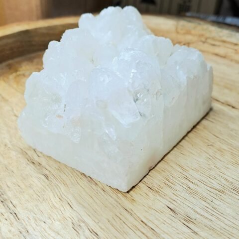 Divine Spirituals Natural Pure Clear Quartz Crystal Point Medium to Large Cluster Geode Rock for Healing Meditation and Increased Creativity Sacred Sanctuary Abundance Stones 2