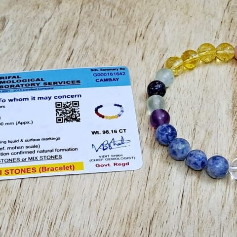 Divine Spirituals Zodiac Crystal Virgo Sun Sign Certified Bracelet Original Natural 8 mm Stone Beads (Unisex) with Palo Santo Stick and Pine Wood Gift Box Chakra Healing Bracelets Abundance Stones 2