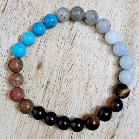 Divine Spirituals Zodiac Scorpio Cancer Sun Sign Certified Bracelet Original Natural 8 mm Stone Beads (Unisex) with Palo Santo Stick Chakra Healing Bracelets Abundance Stones