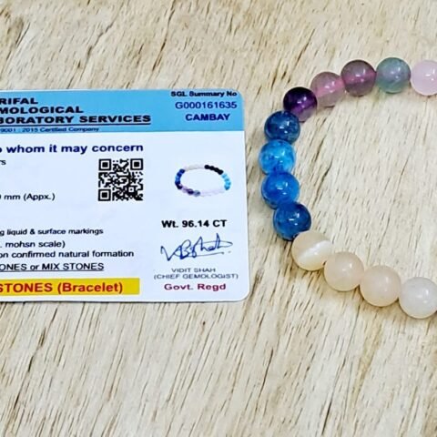 Divine Spirituals Zodiac Crystal Pisces Sun Sign Certified Bracelet Original Natural 8 mm Stone Beads (Unisex) with Palo Santo Stick Chakra Healing Bracelets Abundance Stones 2