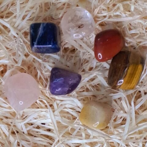 Divine Spirituals 7 Chakra healing stone Tumble set – AAA Grade Meditation & Healing Kit Chakra Tumbled Stones 7 Chakra Raw Crystal 2