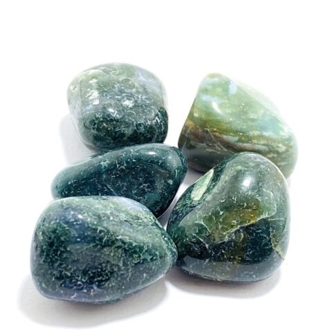 Divine Spirituals Moss Agate Natural Healing Crystal Tumble Stone (Value Pack of 2 AAA Grade Natural Tumbles) Chakra Tumbled Stones Abundance Stones Divine Spirituals Moss Agate Natural Healing Crystal Tumble Stone (Value Pack of 2 AAA Grade Natural Tumbles) Chakra Tumbled Stones Abundance Stones
