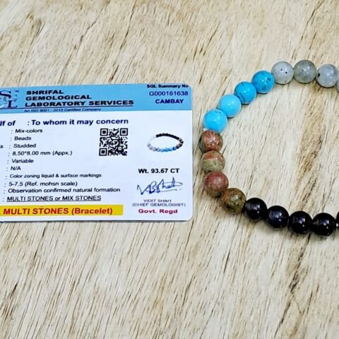 Divine Spirituals Zodiac Scorpio Cancer Sun Sign Certified Bracelet Original Natural 8 mm Stone Beads (Unisex) with Palo Santo Stick Chakra Healing Bracelets Abundance Stones 2
