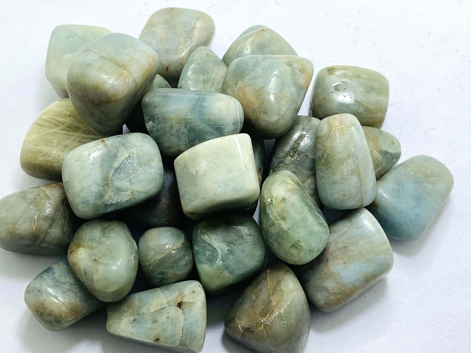 Divine Spirituals Aquamarine Natural Healing Crystal Tumble Stone (Value Pack of 2 AAA Grade Natural Tumbles) Chakra Tumbled Stones Abundance Stones 6 Divine Spirituals Aquamarine Natural Healing Crystal Tumble Stone (Value Pack of 2 AAA Grade Natural Tumbles) Chakra Tumbled Stones Abundance Stones 6