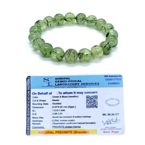 Divine Spirituals Prehnite Natural Bracelet Pure Certified 8mm Unisex Bracelets Super AAA Quality for Healing Meditation Success and Abundance Sacred Sanctuary Abundance Stones