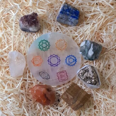 Divine Spirituals 7 Chakra Healing Raw Crystal Stone Elite Kit With Chakra Selenite Charging Disc-Aaa Grade Meditation&Healing Kit For Good Luck Prosperity And Abundance Natural Healing Crystals 7 Chakra Raw Crystal 2