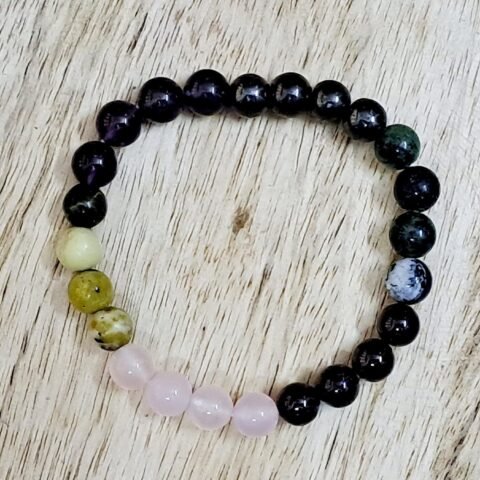 Divine Spirituals Zodiac Crystal Aquarius Sun Sign Certified Bracelet Original Natural 8 mm Stone Beads (Unisex) with Palo Santo Stick Chakra Healing Bracelets Abundance Stones