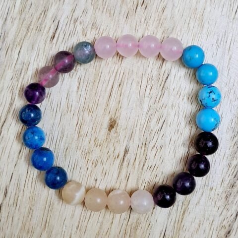 Divine Spirituals Zodiac Natural Crystal Pisces Sun Sign Certified Unisex Bracelet Original Natural 8 mm Stone Beads with Palo Santo Smudge Chakra Healing Bracelets Abundance Stones 2