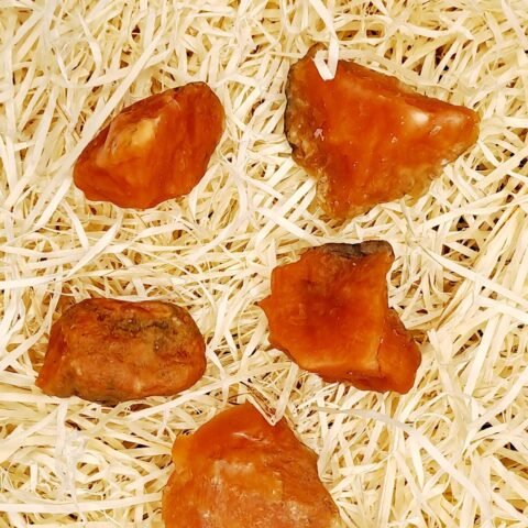 Divine Spirituals Orange Calcite Raw Elite Unique Crystal Stone Value Pack of 1 – AAA Grade Beautiful Piece (50mm Plus Size) Natural Healing Crystals Abundance Stones